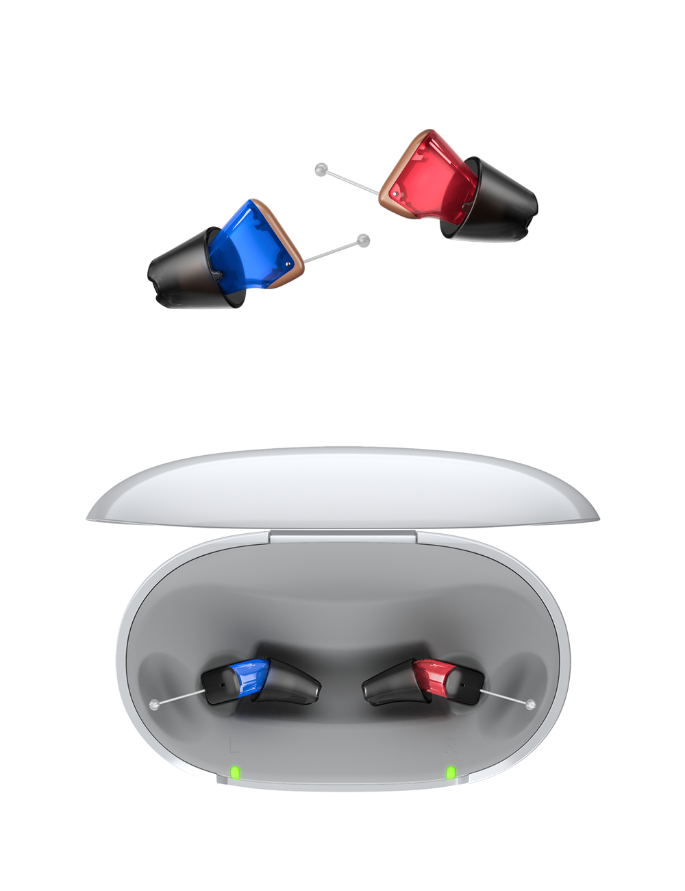 Silk CnG IX Charger_Top_Open_HA_Black_LED_On